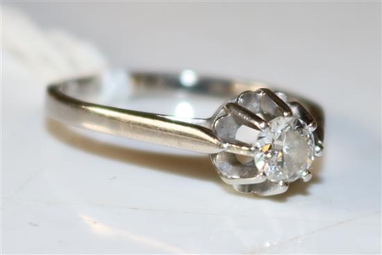 Diamond solitaire ring